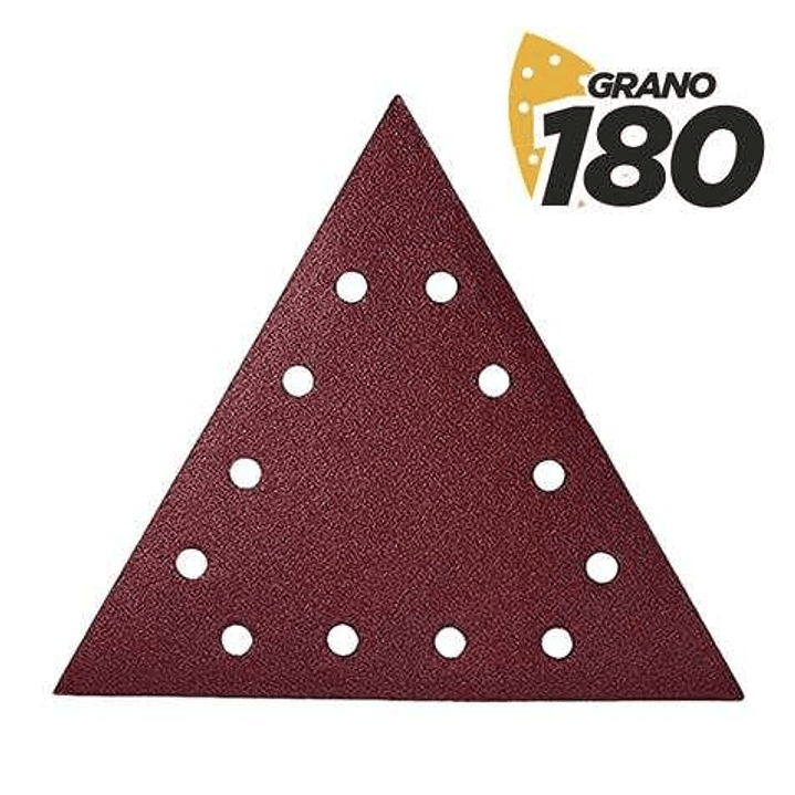 Blim Pack de 5 Lijas con Velcro para Lijadora BL0223 - Grano 180 - Formato Triangular 1