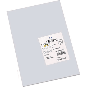 Canson Guarro Pack de 50 Cartulinas Iris A4 de 185g - 21x29.7cm - Color Gris Perla