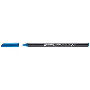 Edding 1200 Rotulador - Punta Redonda - Trazo entre 0.5 y 1 mm. - Tinta con Base de Agua - Color Azul Claro
