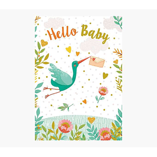 Pictura Tarjeta Zig-Zag - Tarjeta Coleccion Bebes - 15x22cm - Tematica Bebes - Tarjeta Triptica - Incluye Sobre Blanco - Papel con Certificacion FSC