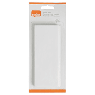 Nobo Pack de 10 Recambios para Borrador Magnetico Nobo 1901433 de Pizarra Blanca