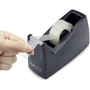 Rapesco Portarollos para Cinta Adhesiva 19mmx33m - Base de Goma Antideslizante - Cinta no Incluida