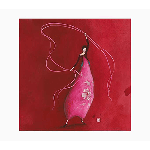 Pictura Gaëlle Boissonnard Tarjeta Doble - Acabado en Barniz de Relieve UV Grueso - Laminado Mate de Tacto Suave - 16x16cm - Papel con Certificacion F