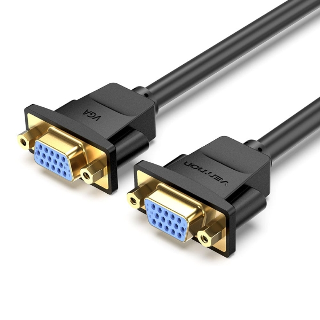 Vention Cable Alargador VGA Hembra a VGA Hembra - 1m - Color Negro 1