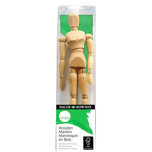 Daler Rowney Simply Maniqui de Madera Articulado 8x8cm