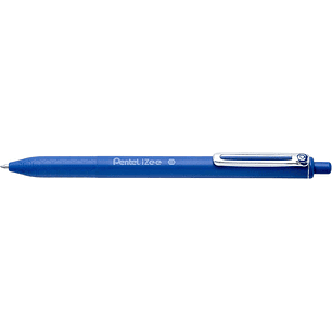 Pentel iZee Boligrafo de Bola Retractil - Punta 0.7mm - Trazo 0.35mm - Clip de Metal - Color Azul