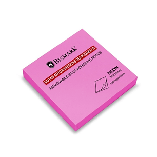 Bismark Bloc de 100 Notas Adhesivas 76x76mm - Color Magenta Neon