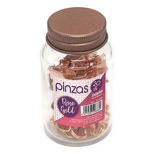 Dohe Pinzas Metalicas - 19mm - Resistente y Duradera - Ideal para Sujetar Documentos