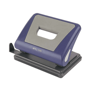 Dohe Taladro Resistente de Alta Calidad - 6mm de Diametro - Distancia de 80mm Entre Perforaciones - Guia Ajustable para Papel - Cubeta de Facil Apertu