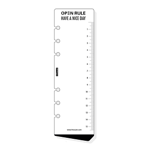 Finocam R559 Regla para Agendas Open - Formato 500 - 57x190mm - Color Blanco