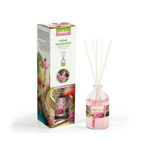 Prady Ambientador Mikado Jardin de Hadas - Frasco de Cristal 100 ml y Varitas Difusoras
