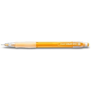 Pilot Portaminas Color Eno H-197 - Trazo 0.7mm - Grip de Goma - Goma de Borrar - Mina Color Naranja