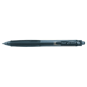 Pilot Boligrafo de Gel G-Knock - Recargable - Fabricado con Plastico Reciclado - Punta de Bola 0.7mm - Trazo 0.32mm - Color Negro