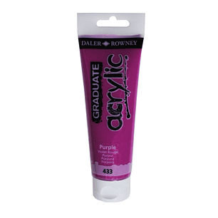 Daler Rowney Graduate Pintura Acrilica - Tubo de Plastico - 120ml - Color Lila