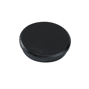 Dahle 95532 Pack de 10 Imanes para Pizarra Blanca - Diametro de 32mm - Color Negro