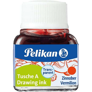 Pelikan Tinta China 523 10ml N.3 - Botella de 10ml - Ideal para Dibujo y Caligrafia - Color Bermellon