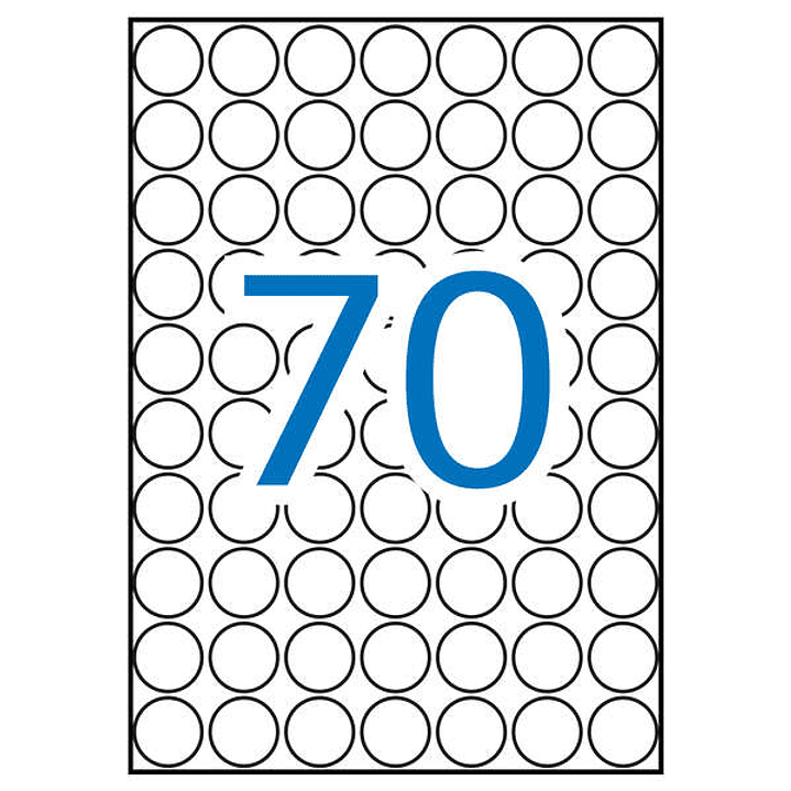 Apli Etiquetas A5 Verdes Ø 19.0mm 8 Hojas 1