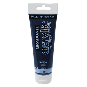 Daler Rowney Graduate Pintura Acrilica - Tubo de Plastico - 120ml - Color Indigo