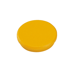 Dahle 95532 Pack de 10 Imanes para Pizarra Blanca - Diametro de 32mm - Color Amarillo