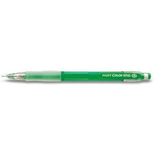 Pilot Color Eno H-197 Portaminas 0.7mm - Grip de Goma - Goma de Borrar - Mina de Color Verde