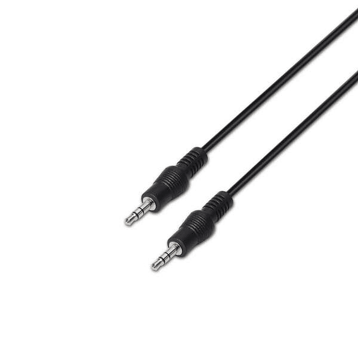 Aisens Cable Audio Estereo - JACK 3.5/M-JACK 3.5/M - 3.0m - Color Negro 1