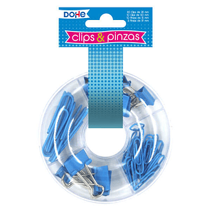 Dohe Combo de Pinzas - 10 Pinzas de 15mm y 5 Pinzas de 19mm - Variedad de Tamaños para Diferentes Usos