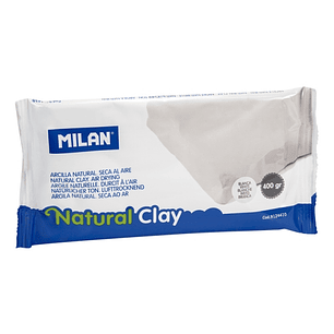 Milan Arcilla Natural - Seca al Aire - 400g - Color Blanco
