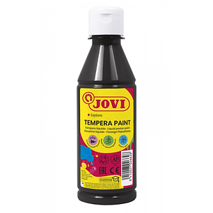 Jovi Tempera Paint Tempera Liquida 250ml - Base Agua - Lista para Usar - Alto Poder Cubriente - Secado Rapido - Excelente Fluidez - Adherencia en Mult