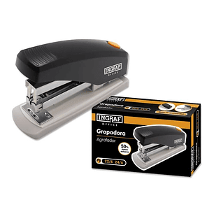 Ingraf Grapadora Pro - Alta Capacidad de Grapado - Diseño Ergonomico - Durabilidad Garantizada - Ideal para Oficina y Hogar - Color Negro