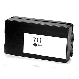 Generico HP 711XL Negro Cartucho de Tinta - Reemplaza CZ133A/CZ129A