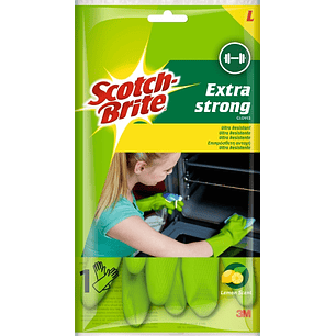 Scotch-Brite Guantes Multiuso Ultra Resistentes - Talla S - 1 Par - Color Azul