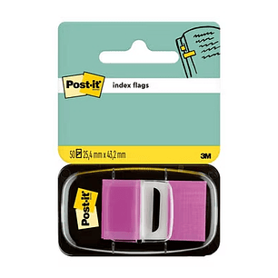 Post-it Index Dispensador con 50 Marcadores Reposicionables 25.4 x 43.2mm - Adherencia Firme - Para Marcar, Señalar o Destacar Informacion - 700014493