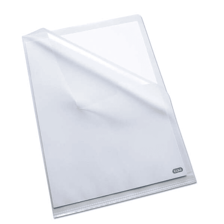 Elba Pack de 10 Dossieres Uñero Standard Folio PP 140 ?icras - Resistente y Duradero - Acabado Piel de Naranja Transparente 1