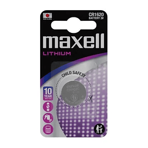 Maxell Lithium CR1620 Pack de 1 Pila 3V