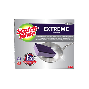Scotch-Brite Extreme Pack de 2 Estropajos de Cocina - Color Morado