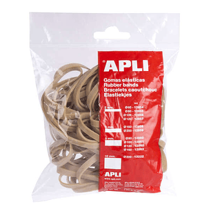 Apli Gomas Elasticas de Caucho Natural - Ø 160 x 5mm - Gran Elasticidad y Resistencia - Contenido 100 G