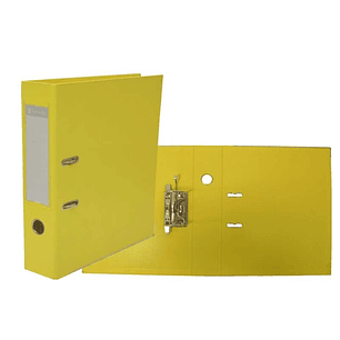 Bismark Archivador A-Z PVC A4 Lomo 75mm - Gran Resistencia - Tarjetero en el Lomo - Cartoneras Metalicas en el Borde Inferior - Mecanismo de Palanca -