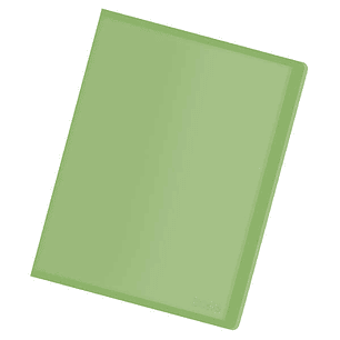 Dohe Carpeta con 20 Fundas Transparentes Soldadas A4 80mic - Tapa Flexible de Polipropileno - Color Verde