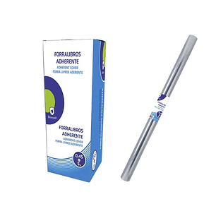 Bismark Forralibros Adherente PVC 5mx45cm - Forro de Plastico Adherente - Transparente