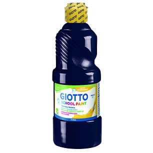 Giotto School Paint Tempera - 500ml - Lista para el Uso - Super Lavable - Botella Bio Pet - Color Negro