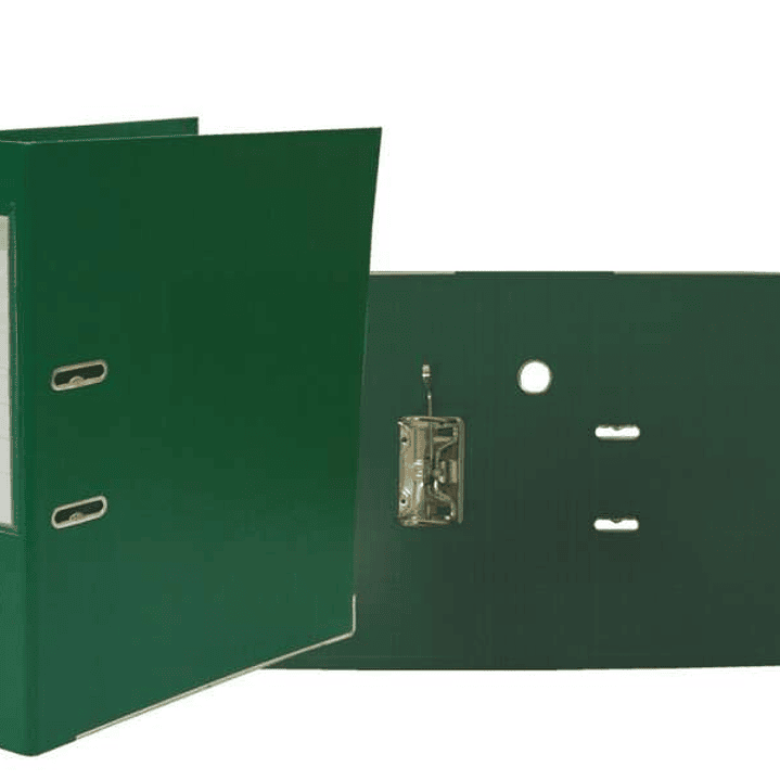 Bismark Archivador A-Z PVC A4 Lomo 75mm - Gran Resistencia - Tarjetero en el Lomo - Cartoneras Metalicas en el Borde Inferior - Mecanismo de Palanca - 1