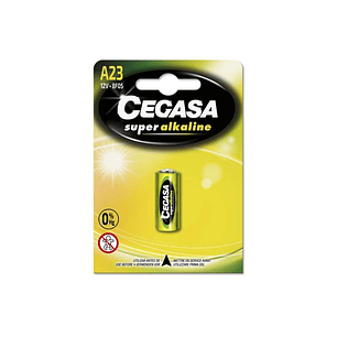 Cegasa Super Alcalina 8F05 Pack de 1 Pila A23 12V - Alta Tecnologia - Fiabilidad - Elevado Rendimiento - Maximas Prestaciones