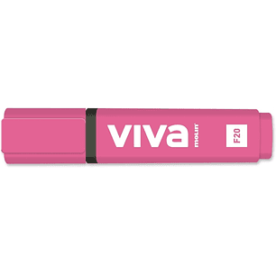 Molin Viva Marcador Fluorescente - Trazo entre 1 y 5mm - Tinta con Base de Agua - Color Rosa