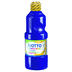 Giotto School Paint Tempera - 500ml - Lista para el Uso - Super Lavable - Botella Bio Pet - Color Violeta