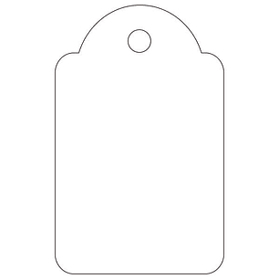 Apli Etiquetas Colgantes Blancas 22 x 35mm 100 U.