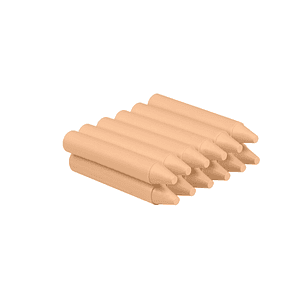 Jovi Estuche de 12 Ceras - No Manchan - No Huelen - Resistentes - Deslizan Bien - Faciles de Afilar - Desarrollan Motricidad Fina - Color Naranja