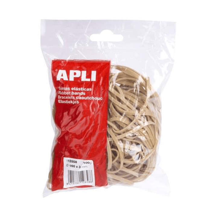 Apli Gomas Elasticas Ø 160 x 3 mm - Alta Calidad - Bolsa con 100g 1