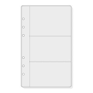 Finocam R566 Pack de 6 Fundas Portatarjetas para Agendas Open - Formato 500 - 120x2x182mm - PVC - Color Gris Claro