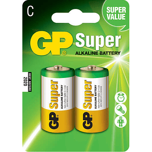 GP Pack de 2 Pilas Super Alcalinas LR14 C 1.5V
