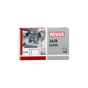 Novus 24/8 Super Caja de 1000 Grapas 24/8 Galvanizadas